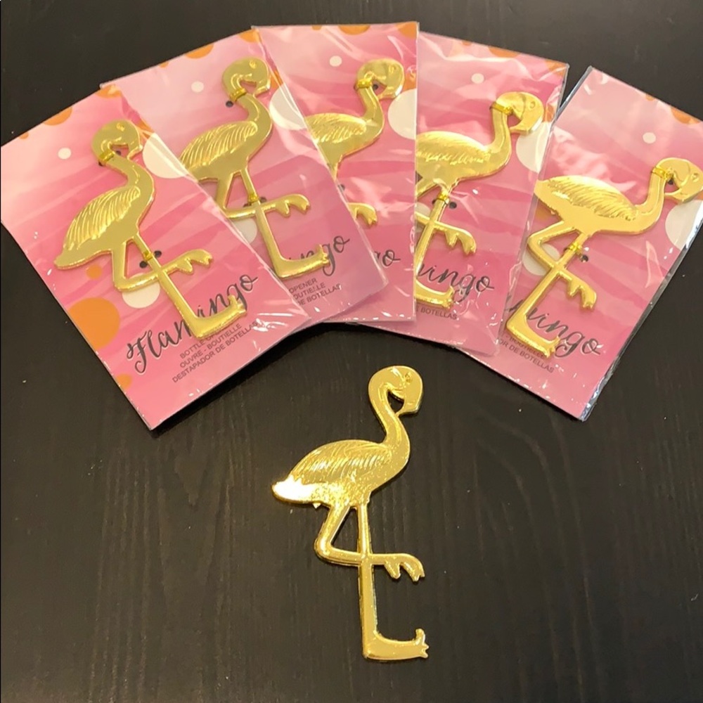 Set of 5 NWT gold bottle openers